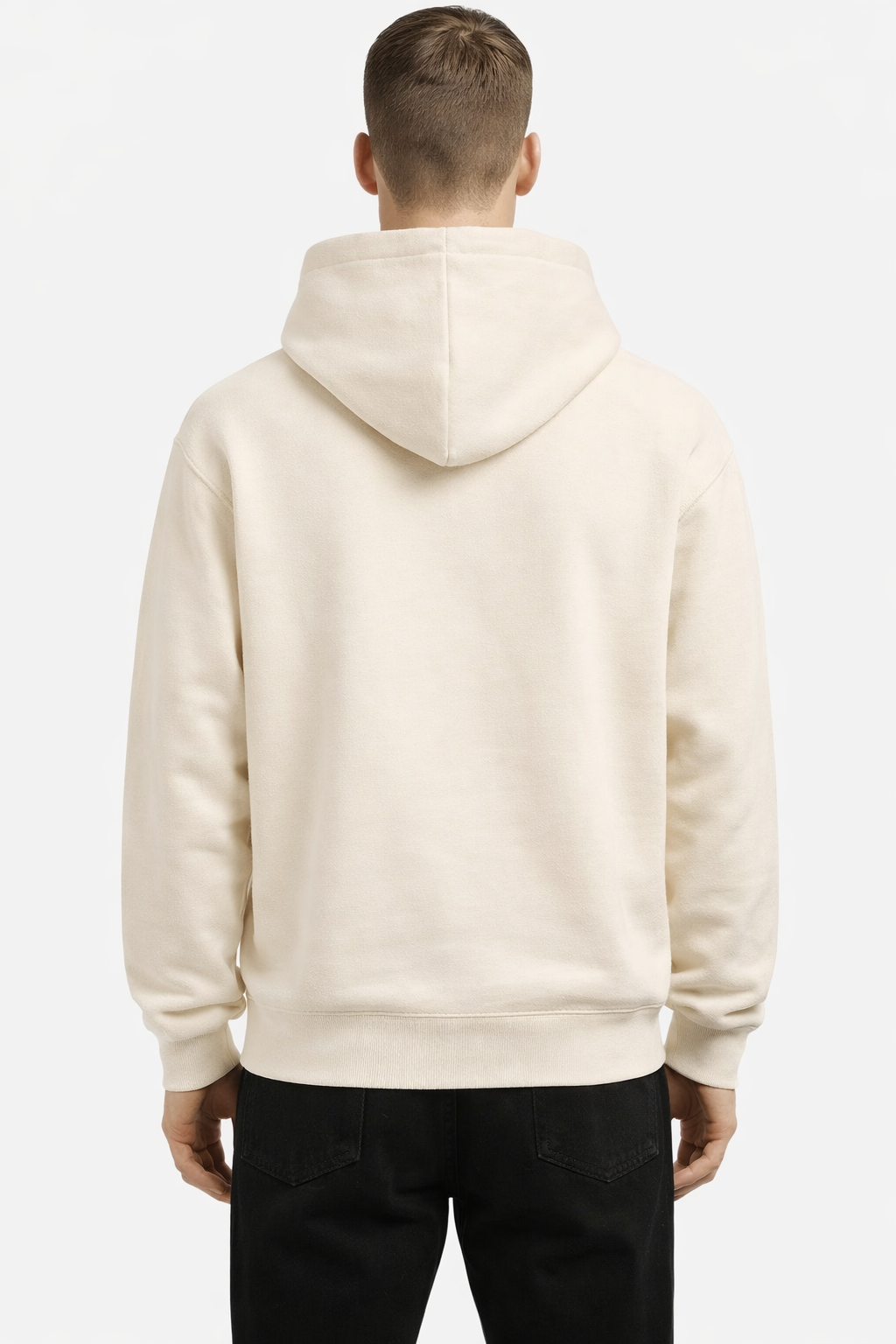 Hoodie Jacquemus Beige Logo Noir — Jacquemus