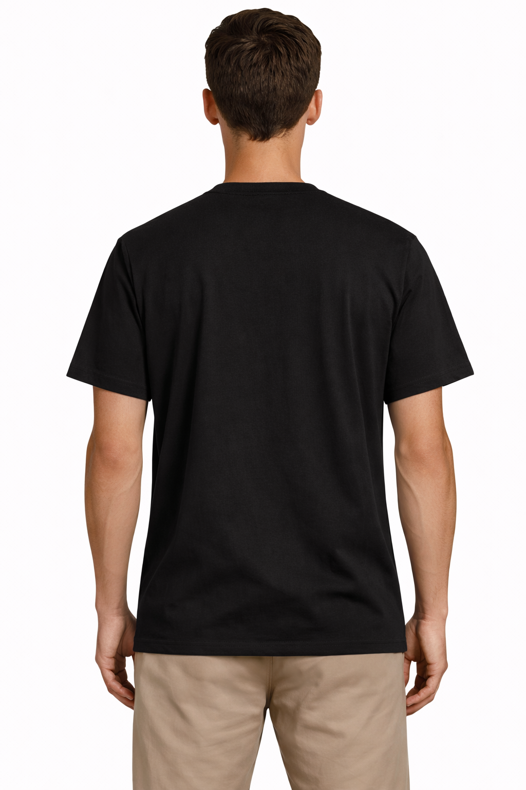 T-Shirt Ami De Cœur Noir Grand Logo Marron — Ami Paris