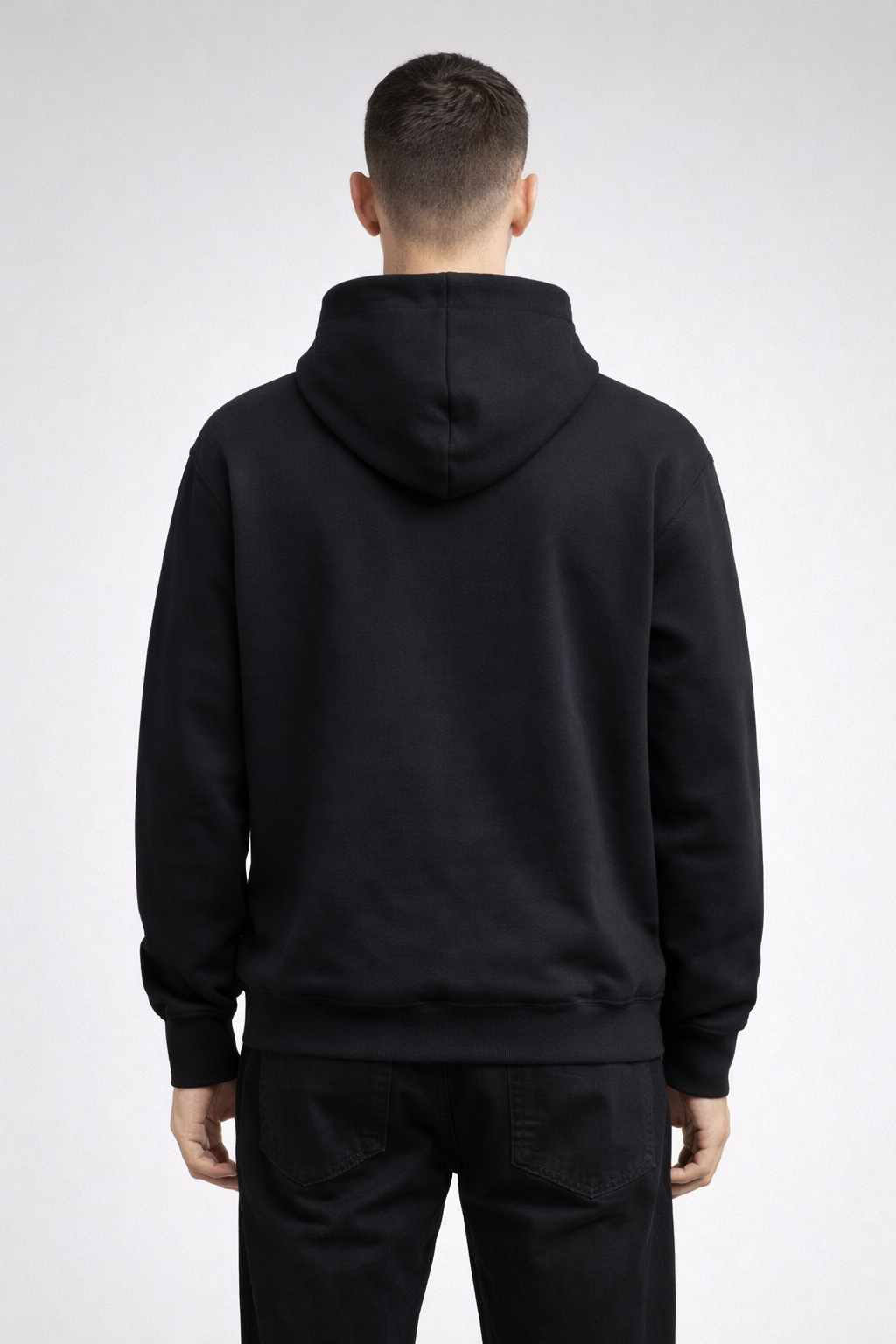 Hoodie Jacquemus Noir Logo Blanc — Jacquemus