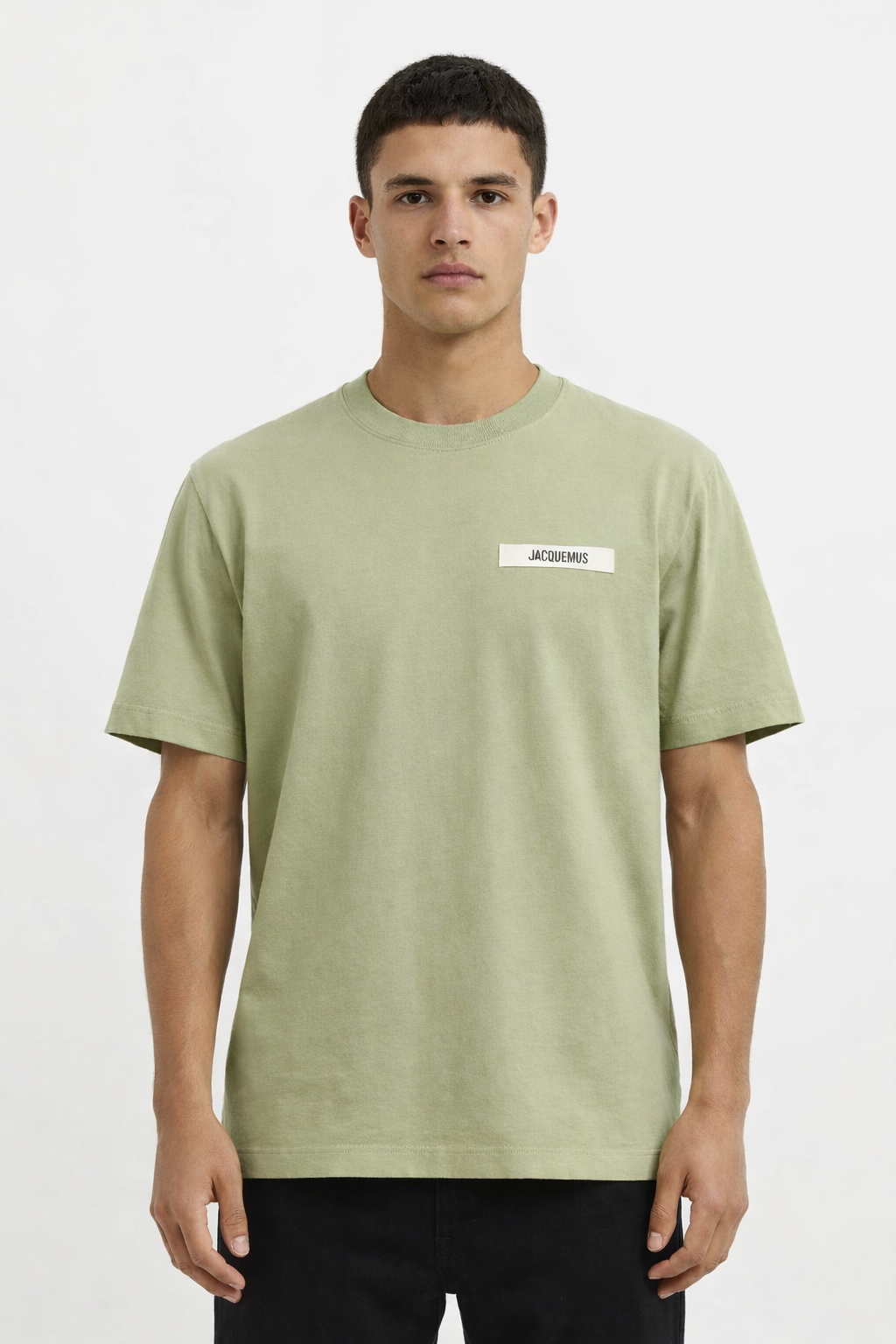 T-Shirt Jacquemus Vert Kaki Light Logo — Jacquemus