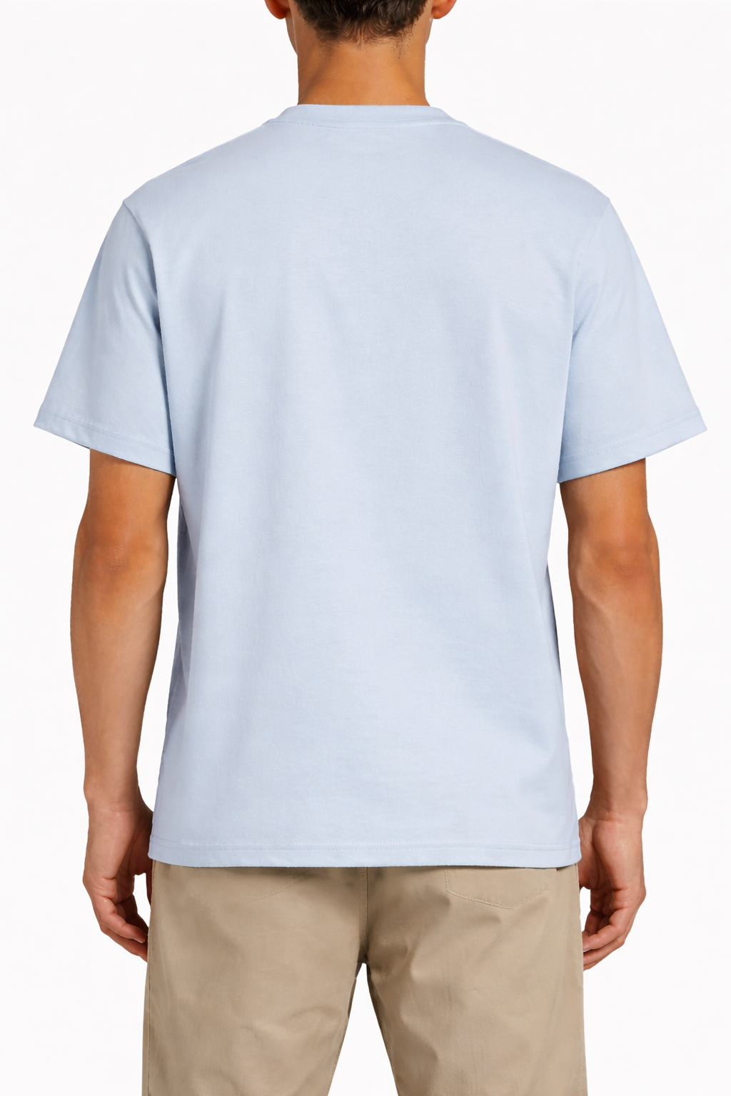 T-Shirt Ami De Cœur Bleu Ciel Logo Noir — Ami Paris
